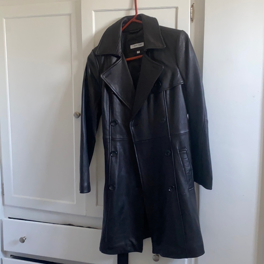 Genuine Leather Coat - Calvin Klein - image 1